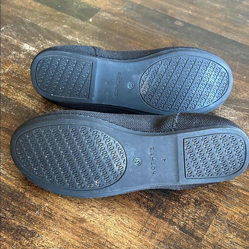 Rothy's Black and Blue Knit Loafers - Picture 6 of 7